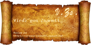 Virágos Zsanett névjegykártya